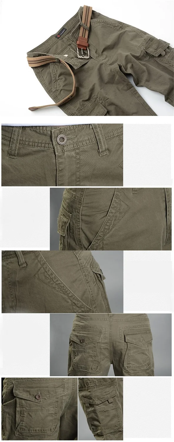 

Mens Cargo Pants Casual Mens Pant Baggy Regular Cotton Trousers Male Combat Military Tactical Pants with Multi Pockets