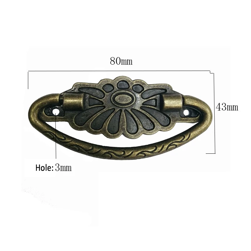 8pcs Vintage Knobs and Handles Antique Bronze Cabinet Furniture Hardware Drawer Dresser Box Case Door Pull | Обустройство дома