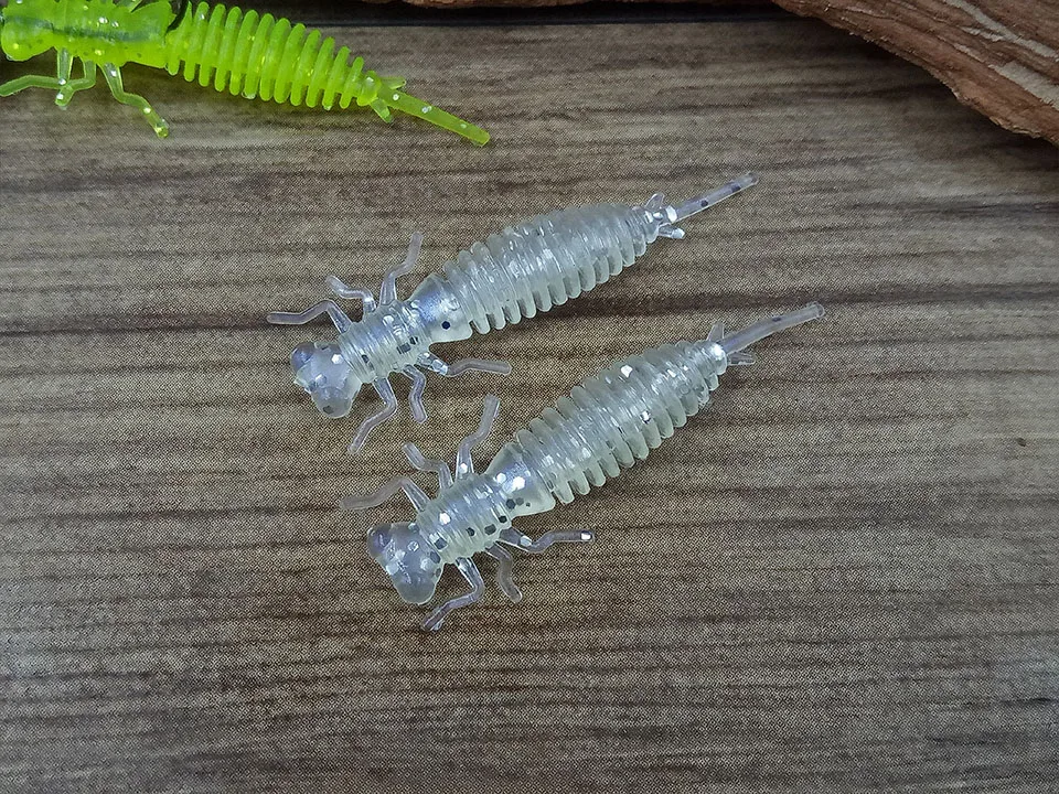 WALK FISH 10 шт./лот личинка мягкие приманки 35 мм 50 мм Искусственные приманки рыболовный червь силиконовый бас Щука Гольян Swimbait отсадочные приманки