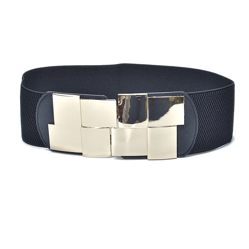 Fashion Brands 2018 Artificial Belts Ladies PU leather Casual Ultra Wide Waist Seal 7.5cm Elastic Simple Mirror Wild Belt Bg-806