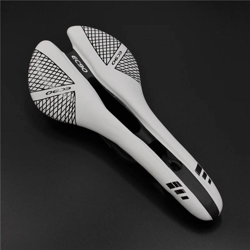 

2018 New EC90 Carbon Road Bicycle Saddle Hollow Full Carbon Mountain Bike Saddle / Seat / Carbon MTB Saddle + Leather 115g