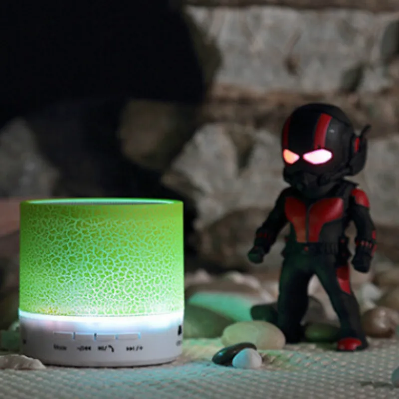 Mini Bluetooth Portable Speaker Hands Free LED Wireless TF USB FM Sound Music for IPhone Xiaomi Samsung Mobile Phone | Электроника