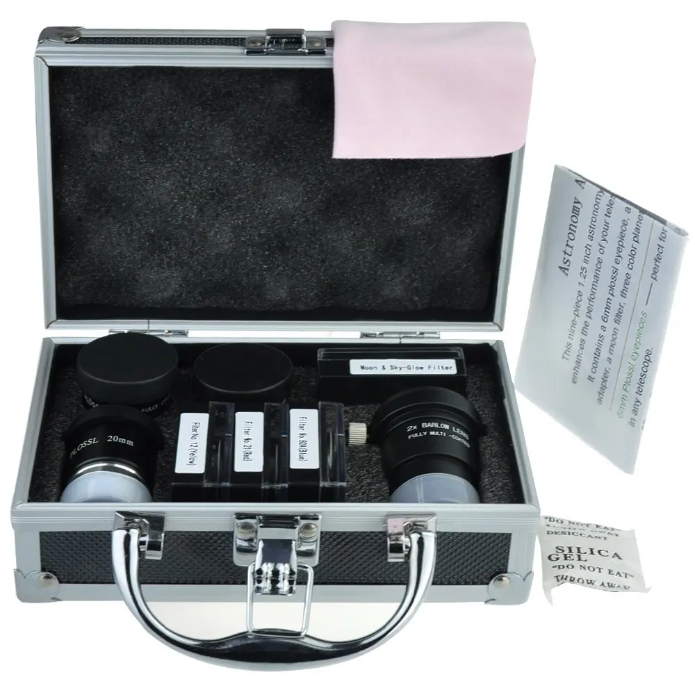 Астрономический телескоп аксессуар комплект с Plossl набор окуляров фильтров 2x