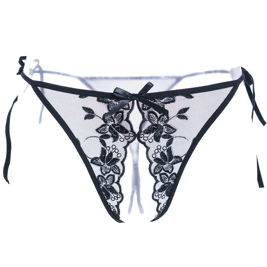 Эротическое белье с открытой промежностью кружевной вышивкой Соблазнительные