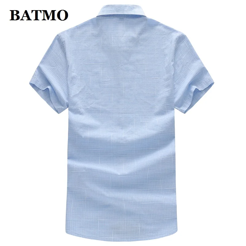 BATMO 2019 Новое поступление Лето Высокое качество хлопок плед Smart casual мужские