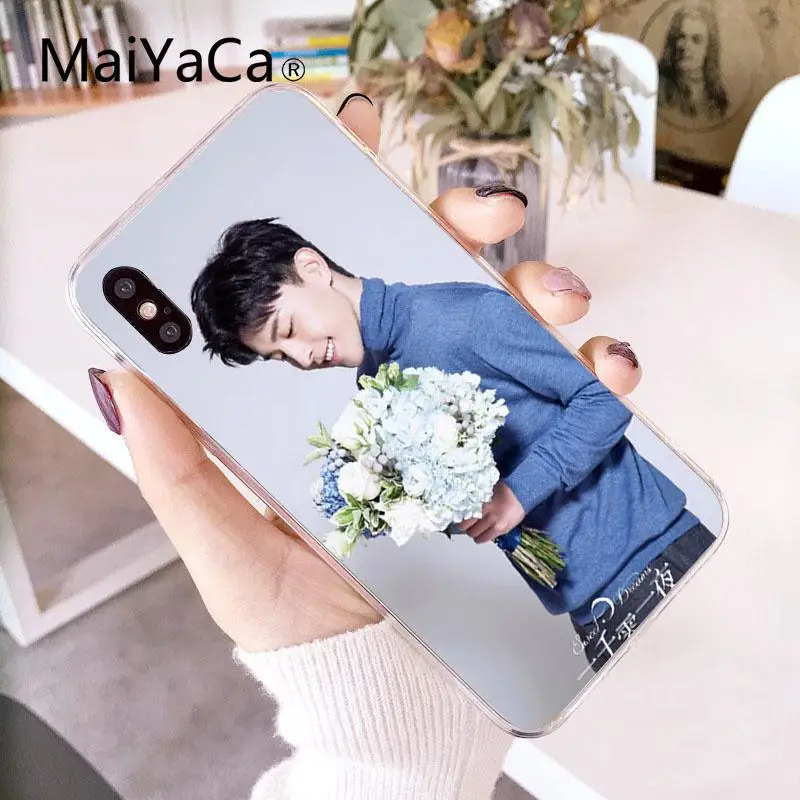 MaiYaCa Idol Allen Deng Lun прозрачный мягкий чехол на мобильный телефон для Apple iphone 7 7plus X 8 8plus