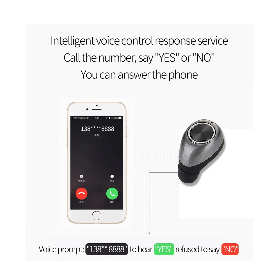 Mini Bluetooth наушники вкладыши Беспроводной Малый Handsfree CVC 6 0 Шум изоляция Hi Fi стерео