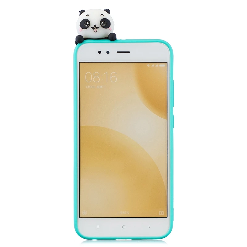 Мягкий чехол из ТПУ Для Xiaomi Mi A1 объемный силиконовый с рисунком конфет панды