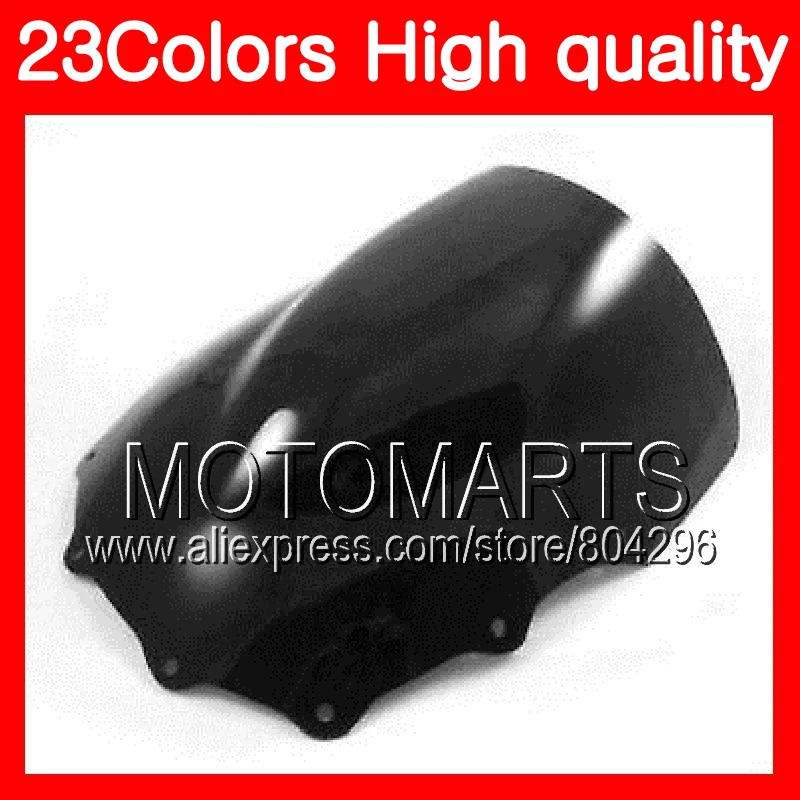 

23Colors Windscreen For KAWASAKI NINJA ZZR400 00 01 02 03 ZZR 400 ZZR 600 ZZR600 04 05 06 07 Chrome Black Clear Smoke Windshield
