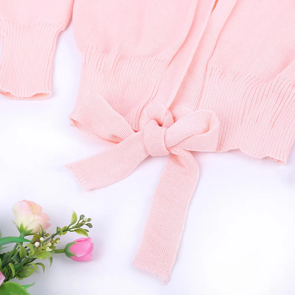 2019 Autumn Girls dancewear Winter Long Sleeve Dance Clothes Ballet Training Warm Knitted Cardigan Crossover Wrap kids clothes | Детская
