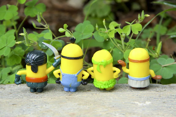 8pcs/set Anime Movie Despicable Me 3 Minions PVC Action Figure Pirates Soldier Toys Free Shipping | Игрушки и хобби