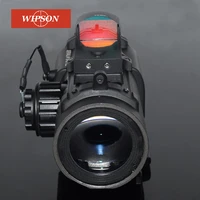 wipson 1x 4x dual role optic sight scope magnification magnificate scope for hunting scope with mini red dot