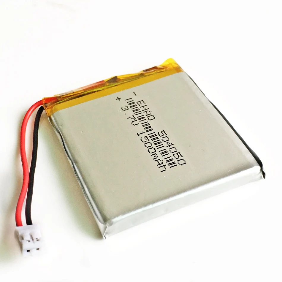 504050 JST 2 0 мм 2pin 3 7 В 1500 мАч литий-полимерный LiPo аккумуляторная батарея для Mp3 DVD PAD