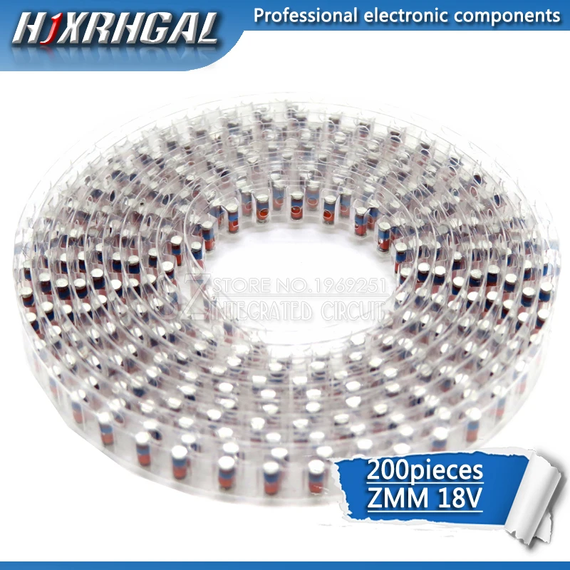 200 шт. ZMM 18 V LL34 туннельный диод с поверхностным монтажом посылка 1/2 W 0 5 w чип