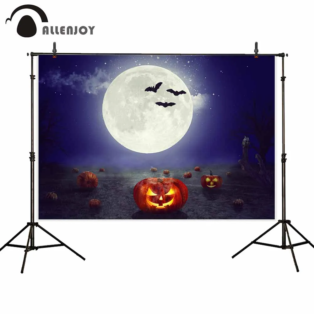 

Allenjoy фон для фотостудии Хэллоуин фея Дети луна ночь тыква летучая мышь фон фотобудка для фотосессии prop