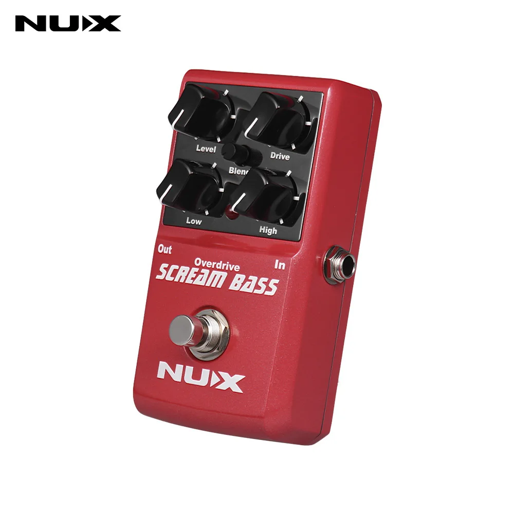 Педаль для бас гитары NUX Cry аналоговая педаль с эффектами Overdrive полностью