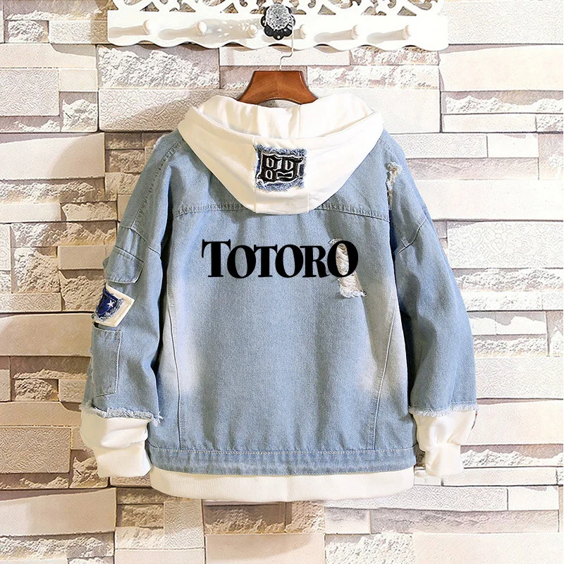 Японский аниме Мой сосед Тоторо Tonari no Totoro Косплей Костюм джинсовая куртка