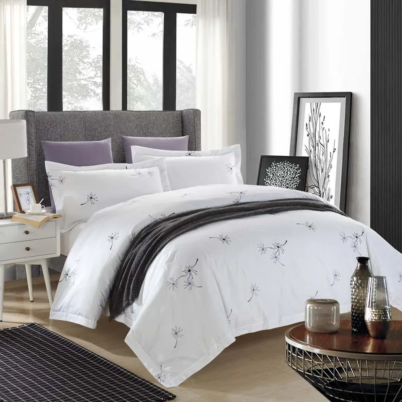 Роскошное белое одеяло для гостиниц крышка набор качественный король Queen Размеры