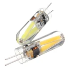 Светодиодный светильник G4, 2 Вт, 12 В, 6 в, стеклянная Водонепроницаемая миниатюрная лампочка, 10 шт.