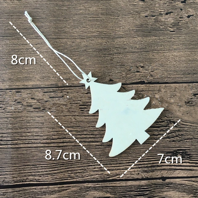 Рождественские украшения 5 шт. Деревянные Подвески для рождественской вечеринки