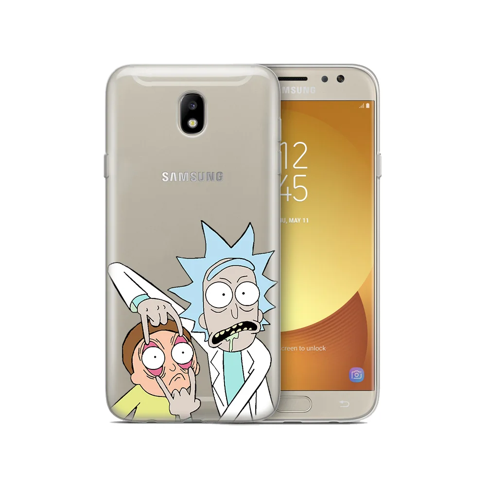 Рик и Морти Мягкий силиконовый чехол для Samsung Galaxy J2 Pro J3 J4 J5 J6 J7 J8 2016 2017 2018 премьер-ЕС