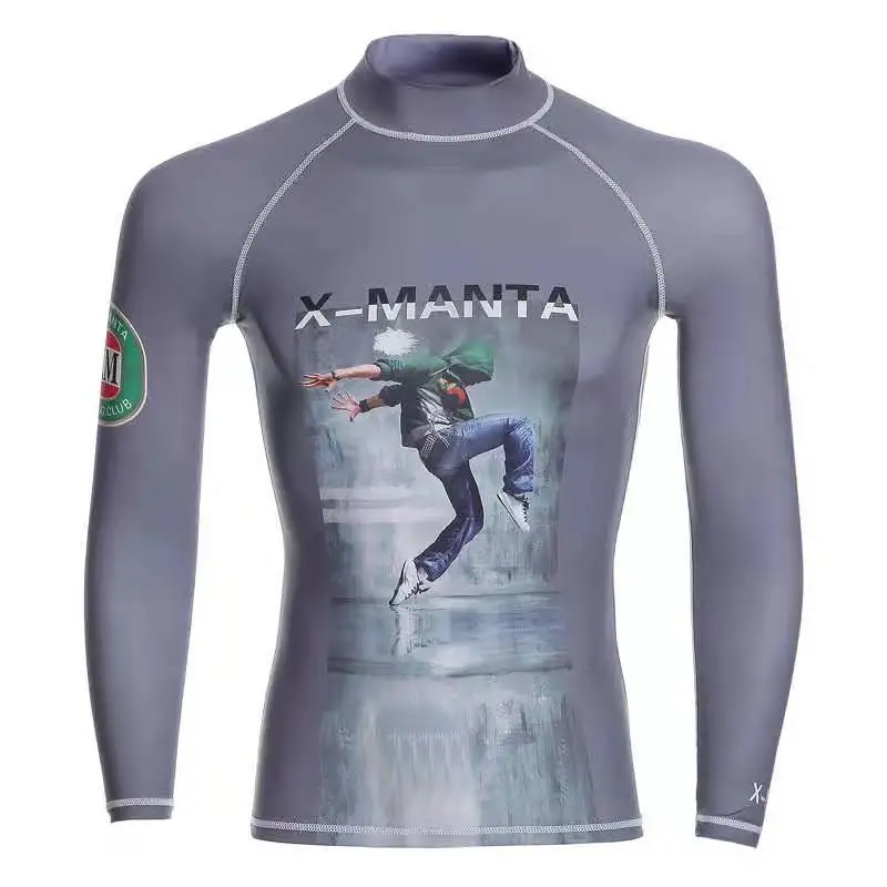 

Lycra UPF 50+ Rash Guards For Men Body Suits Snorkeling Diving Jacket Skin Anti-UV Wear Surfing Sports Clothes