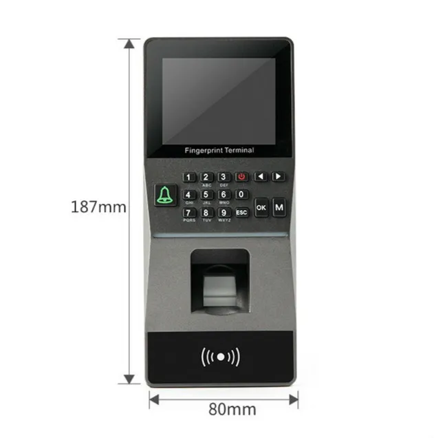 Большая емкость RFID биометрический контроль доступа отпечатков пальцев TCP/IP/RS485 2,8 дюймов дверной замок все-в-одном посещаемость машина RFID Ac
