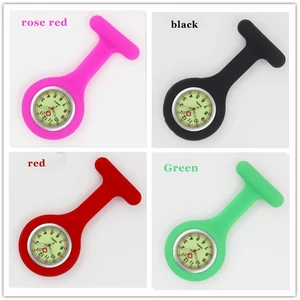 Красивые часы для медсестер Doctor portable Fob броши для часов силиконовые часы для медсестер светящиеся кварцевые часы