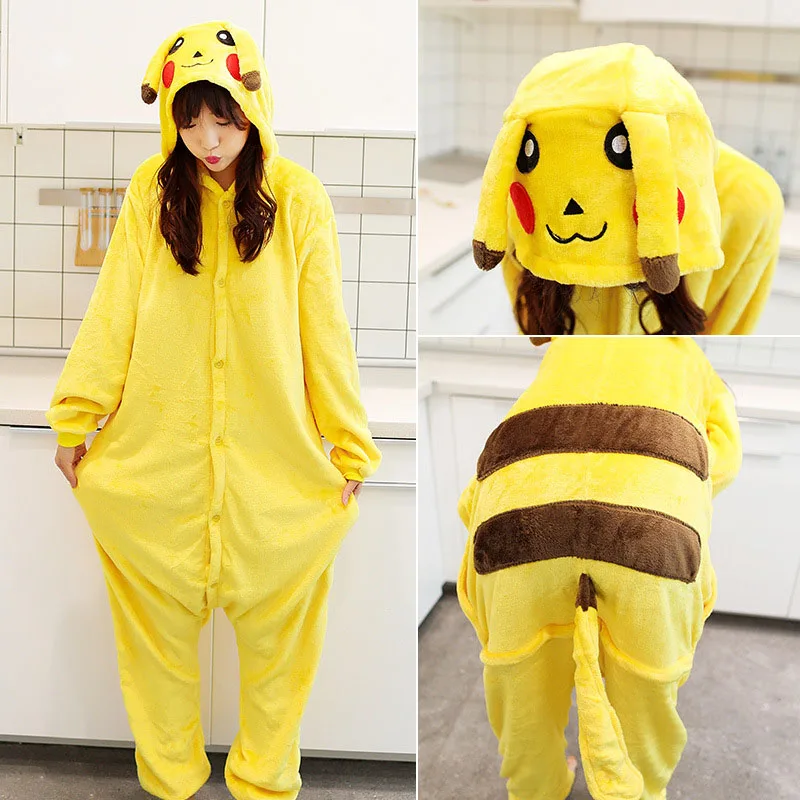 Женская пижама Onesies женщины с капюшоном фланелевой костюм животных косплей унисекс пижама стежка единорог панда пегас пикачу женщины пижама комплект домашняя одежда для женщин