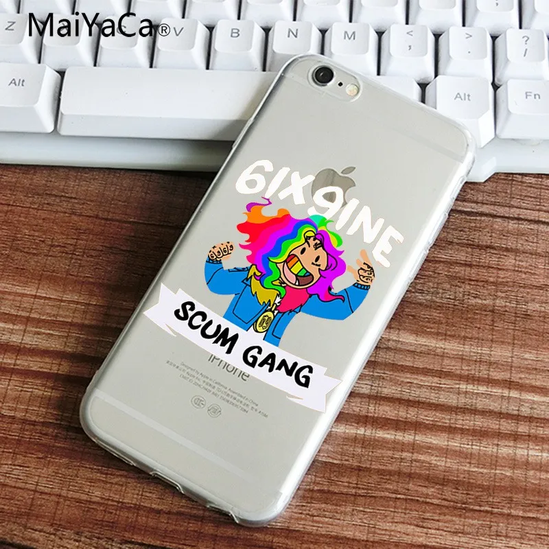 Чехол для телефона MaiYaCa ip Hop Rapper Tekashi 69 6ix9ine чехол iPhone X XSMAX задняя крышка мягкие ТПУ