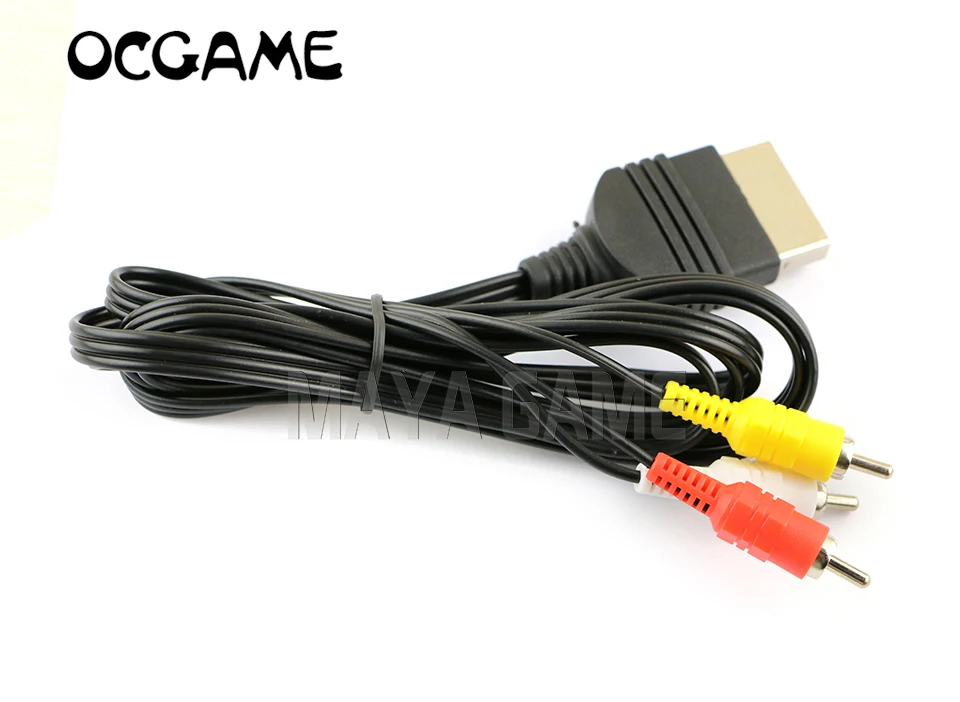 OCGAME 10 шт./лот 1 8 м HD TV AV RCA аудио видео композитный кабель Шнур для консоли Xbox игры