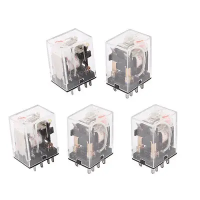 HH52PL катушка переменного тока 24 В 8-контактный DPDT электромагнитное реле для светильник 5 шт.