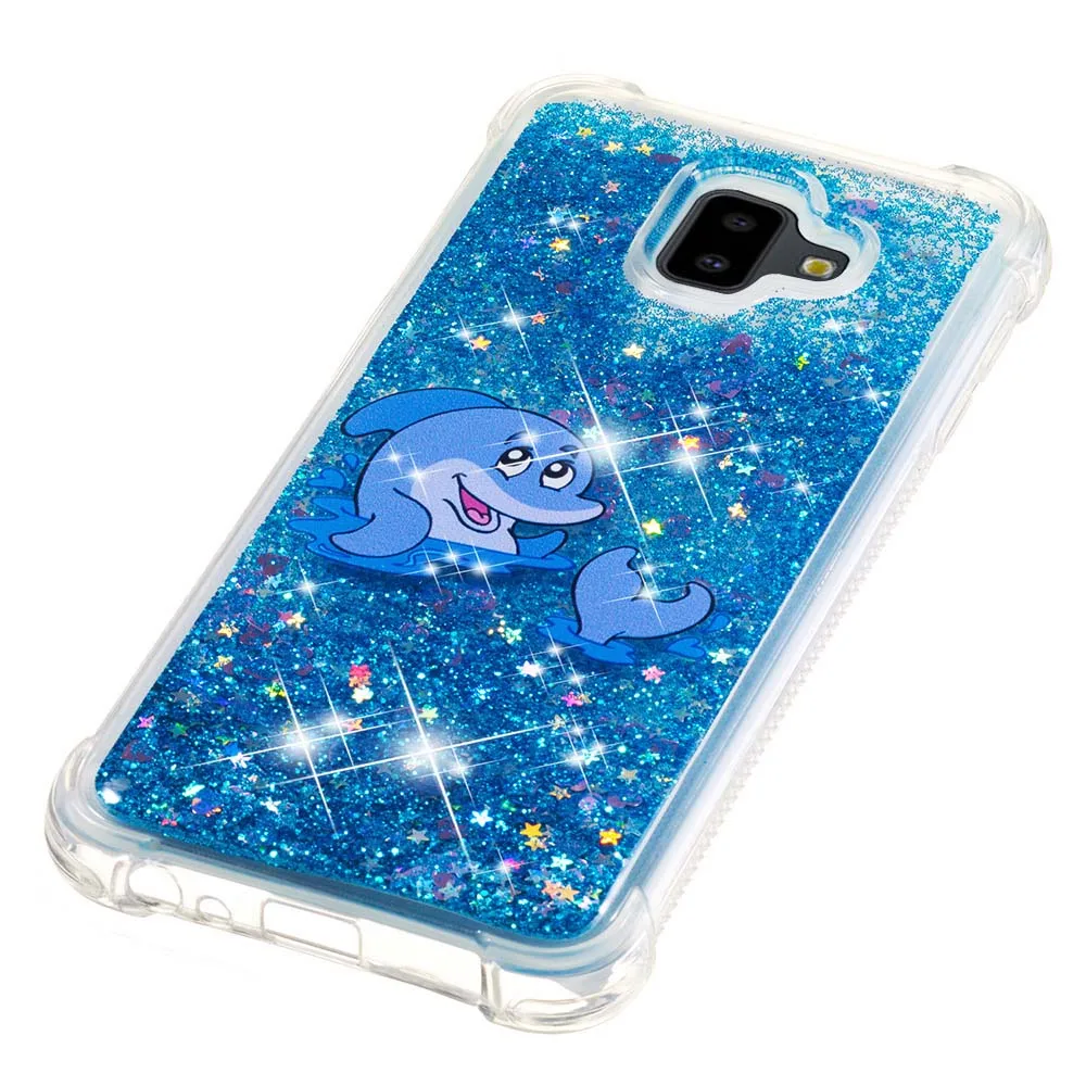 Case for Samsung Galaxy J6 J 6 Plus 2018 J610 SM-J610FN/DS SM-J610G J6Plus SM J610FN J610G Quicksand Silicone Phone Cover |