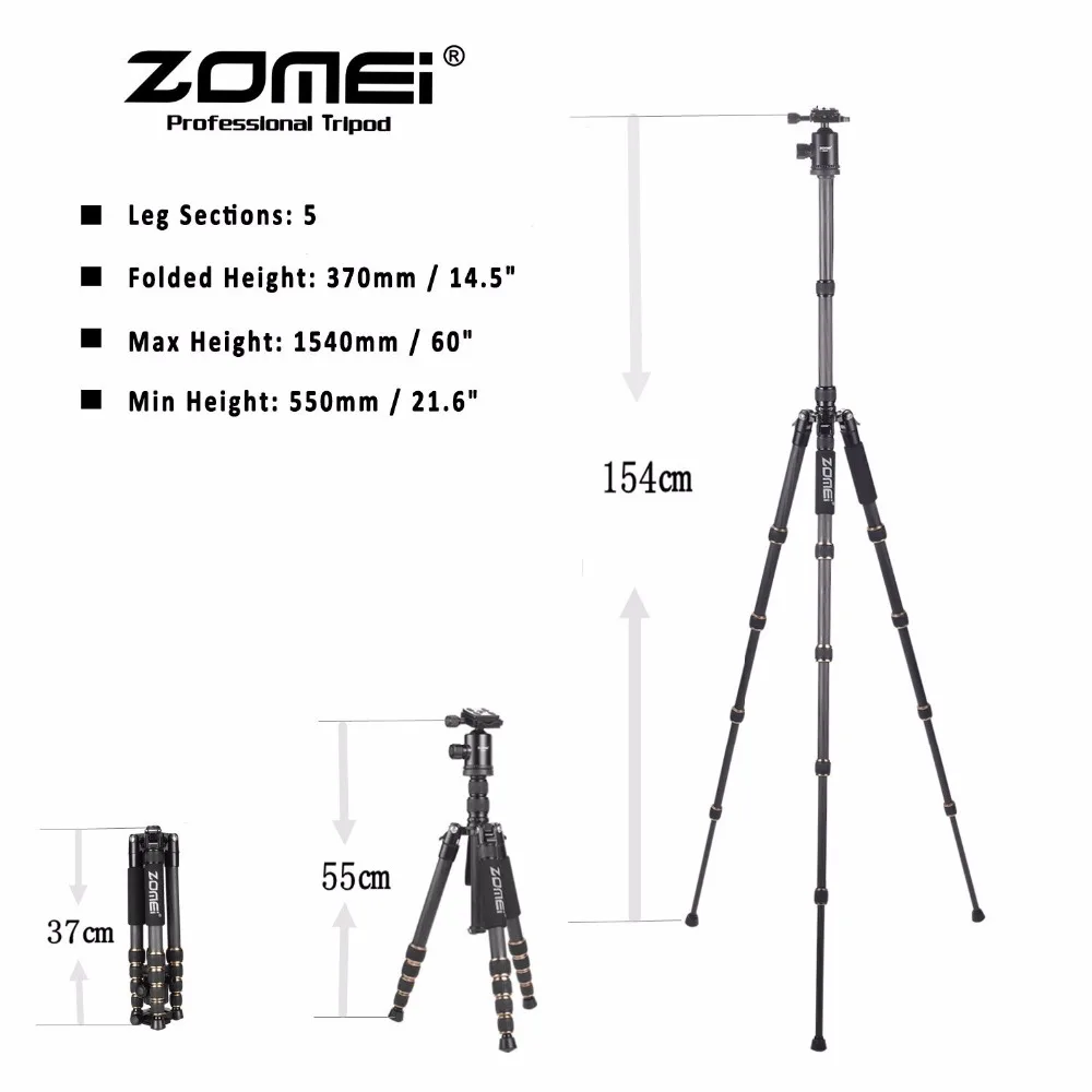 Zomei z699 профессиональная фотосъемка путешествия компактный Алюминий магниевого