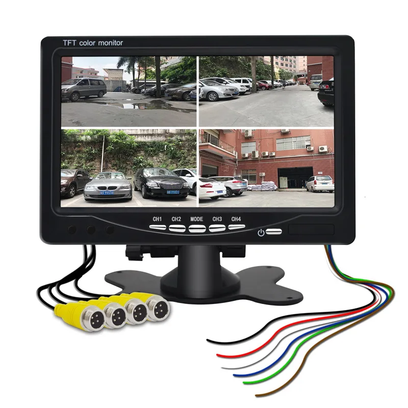 QXNY 7 &quotHD Quad View Автомобильный дисплей заднего вида цветной ЖК TFT для грузовика