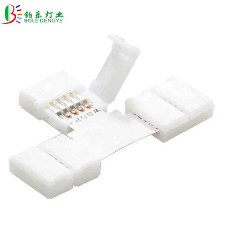 10 шт. 5050 5 pin RGBW Т образный угловой разъем без пайки сварочное соединение мм 12