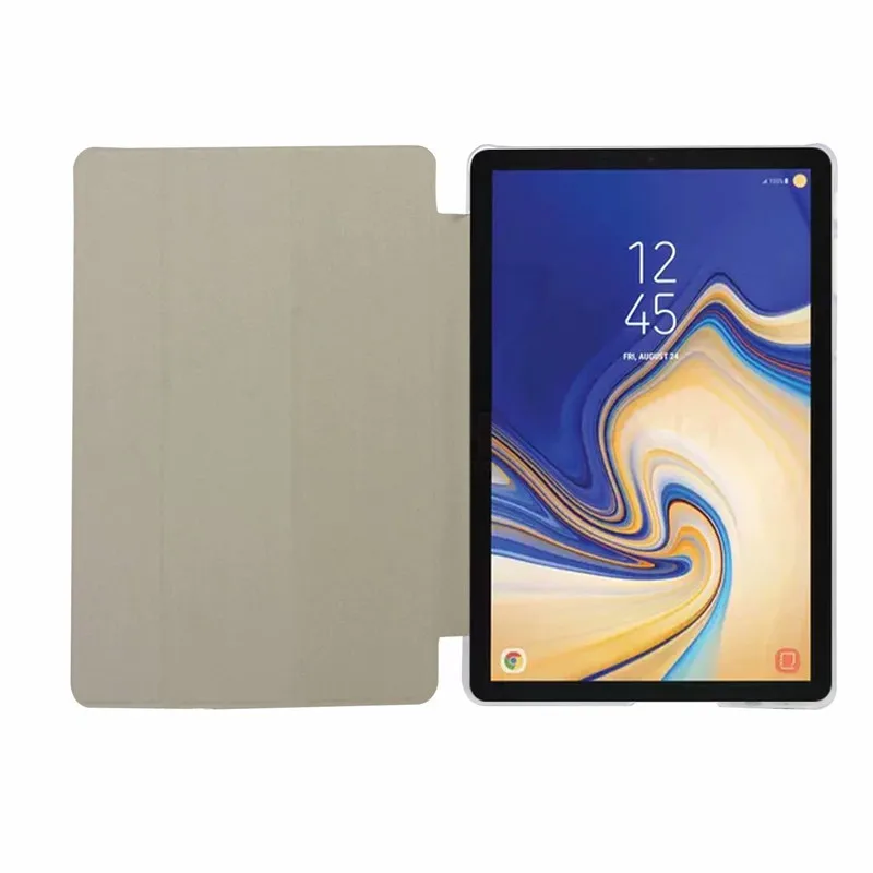 Новый складной чехол книжка с подставкой для Samsung Galaxy Tab S4 10 5 T830 T835 T837 Прозрачный