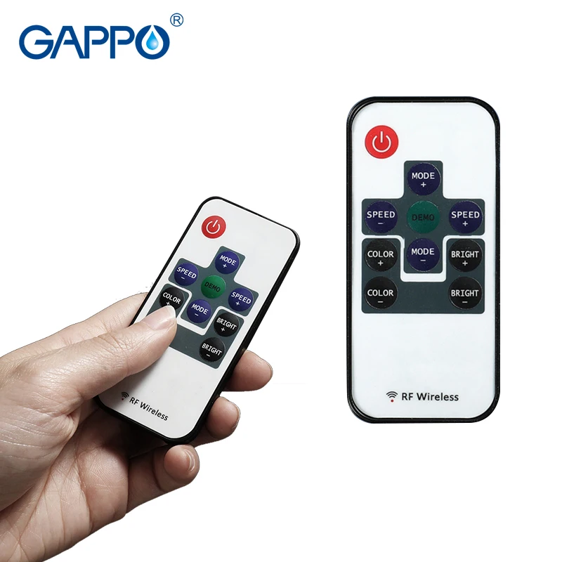 Смеситель для душа GAPPO светодиодный Водопад набор ванной комнаты настенный кран