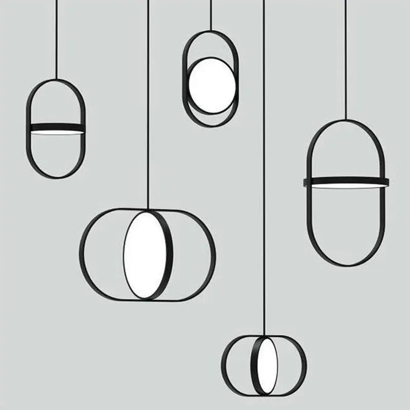 Simple postmodern Designer LED Chandelier fashion living room Kitchen restaurant bedroom bedside Hanging Light Fixtures | Лампы и