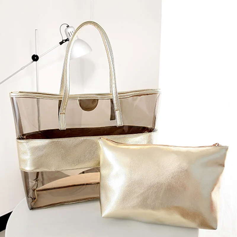 2018 Новая модная женская сумка на плечо высокой емкости прозрачная для мобильного
