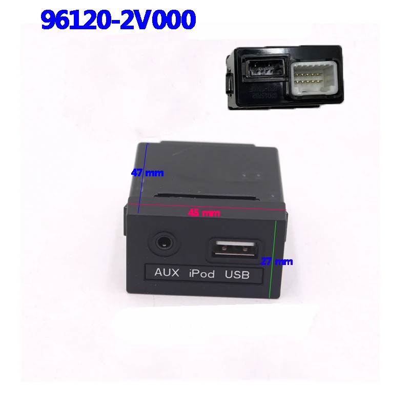 Подлинный аутентичный для HYUNDAI Veloster 2012 2017 вспомогательный разъем USB IPOD AUX Jack