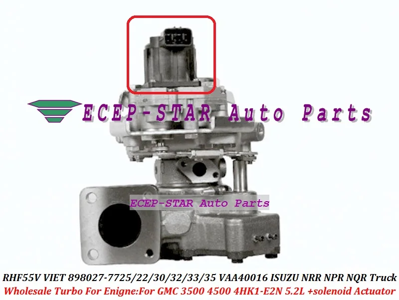 + Электромагнитный привод Turbo RHF55V VIET 8980277725 8980277722 VAA40016 для ISUZU NRR NPR NQR грузовик GMC 3500