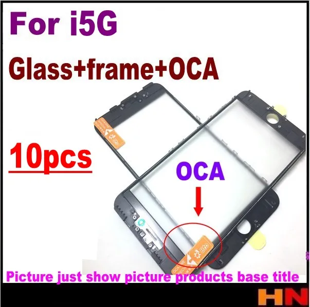 10 шт. для iPhone 5 5g высокое качество холодный пресс ЖК-экран передняя внешняя