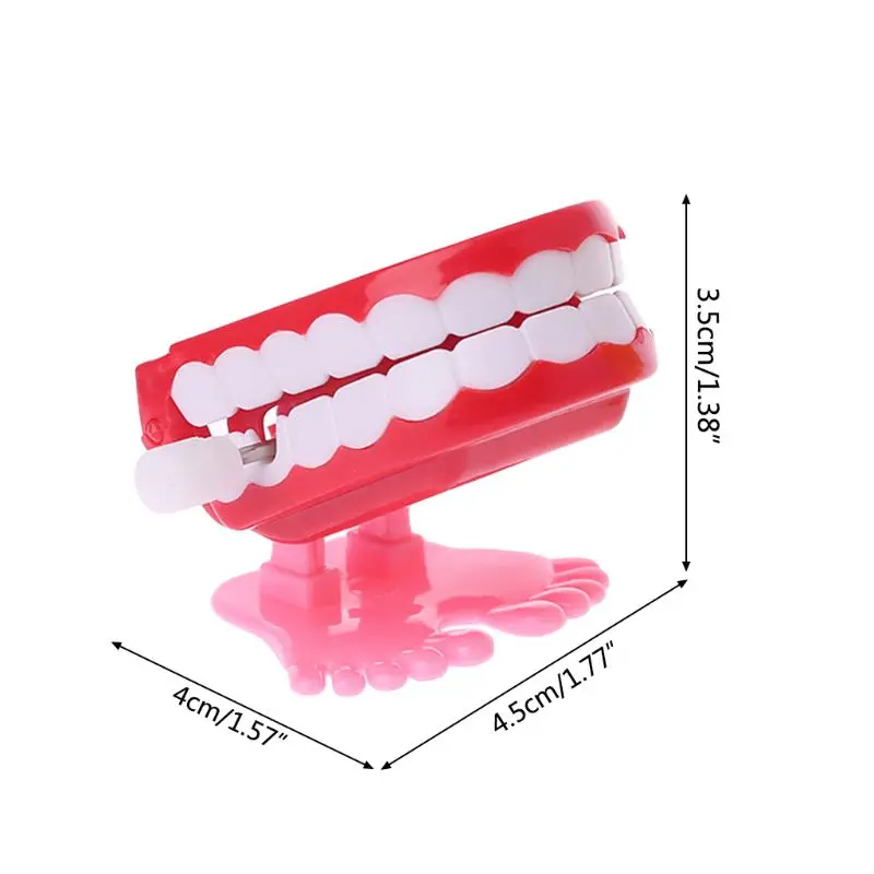 

Novelty Prank Toys Clockwork Jumping Denture Kid Educational Toys Dentist Desktop Decoration Christmas Gifts