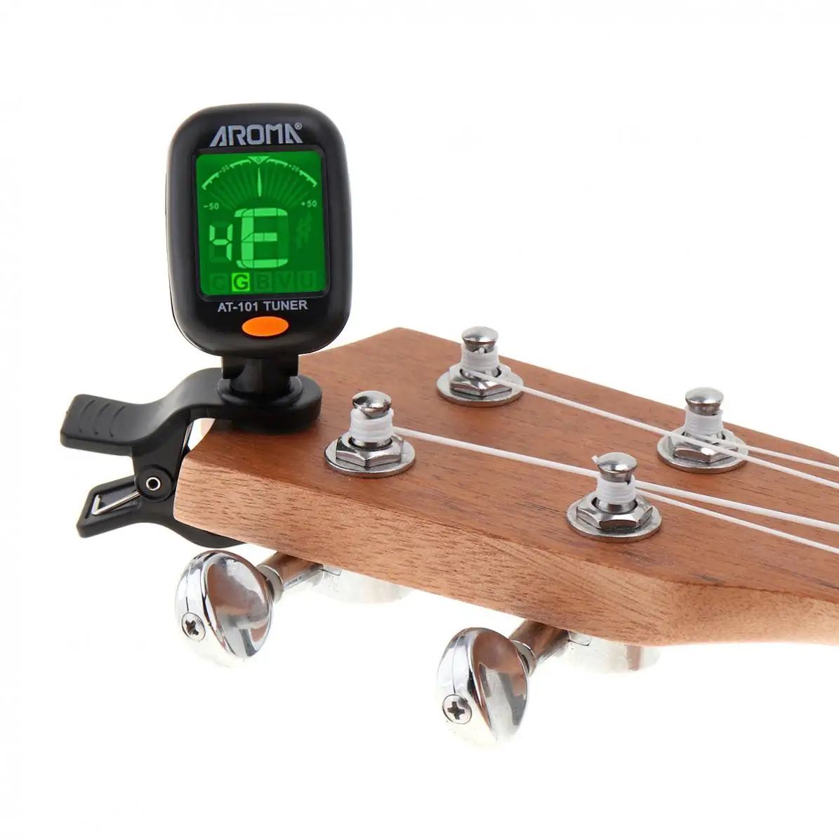 

Mini Clip-on Digital Tuner Foldable Rotating Clip High Sensitivity with Coin Battery for Chromatic Guitar Bass Violin Ukulele