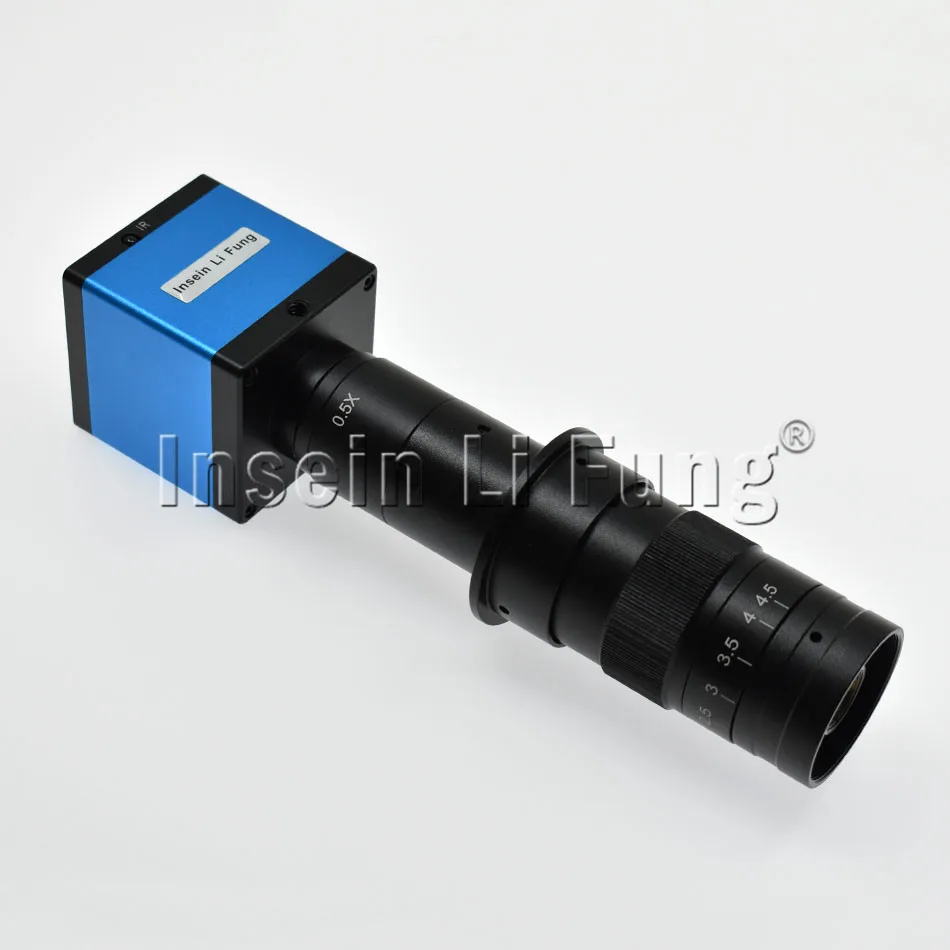 HD 1/2 дюймовый датчик изображения 1080P 60fps HDMI USB микроскоп камера + 10X 180X регулируемое