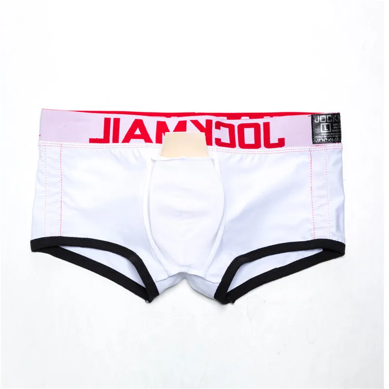 JOCKMAIL, Брендовое сексуальное мужское нижнее белье, боксеры с эффектом пуш-ап, боксеры, шорты, дышащая мужская посылка, увеличивающее мягкость, нижнее белье для геев