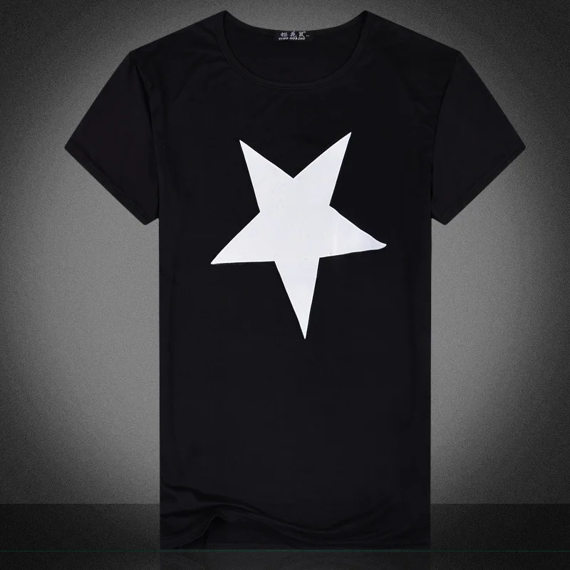 Men's T-shirts Five-star 2017 New Fashion Brand Men Clothes Print Color Long Sleeve Slim Fit T Shirt Cotton T-Shirt Casual | Мужская