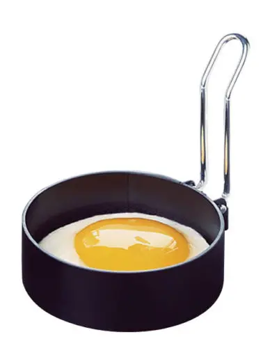 Бесплатная доставка набор из 2 круглых металлических антипригарных колец для яиц