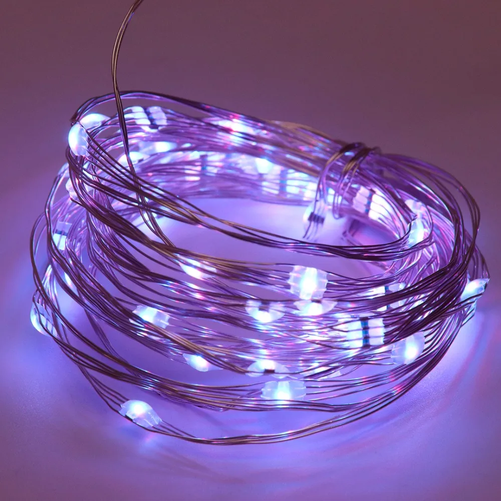 Цветная (RGB) гирлянды светодиодные медный светильник 5м 50 светодиодов 5V USB